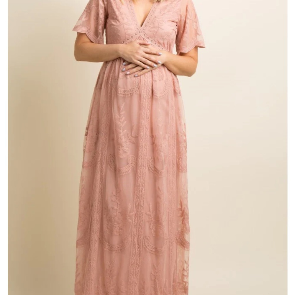 Pinkblush maternity maxi dress
